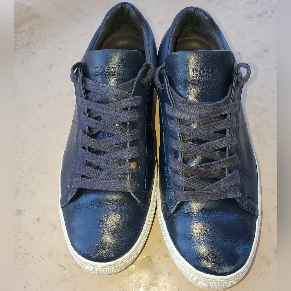 HUGO BOSS Men's Navy Blue Sneakers